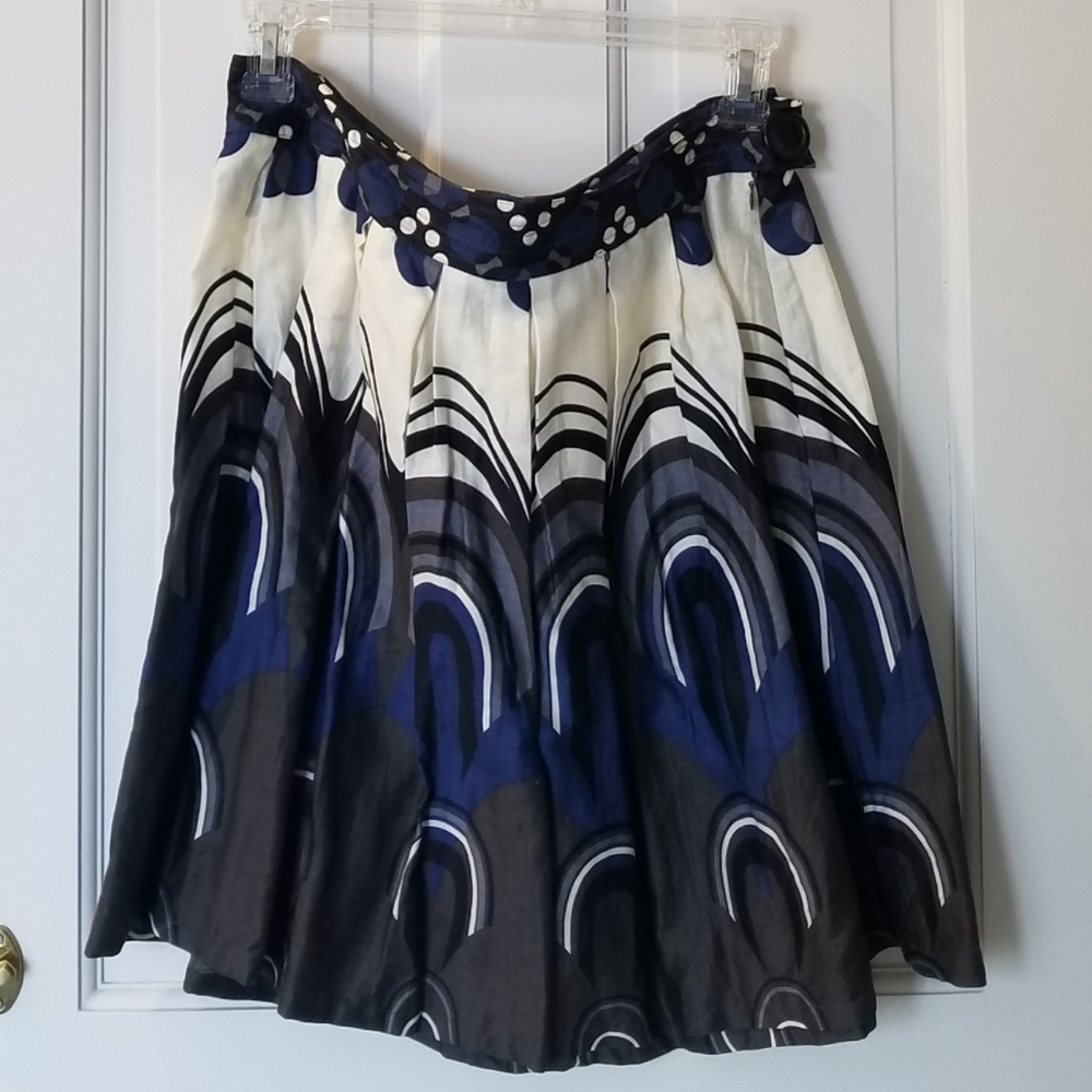 Print A-line Skirt